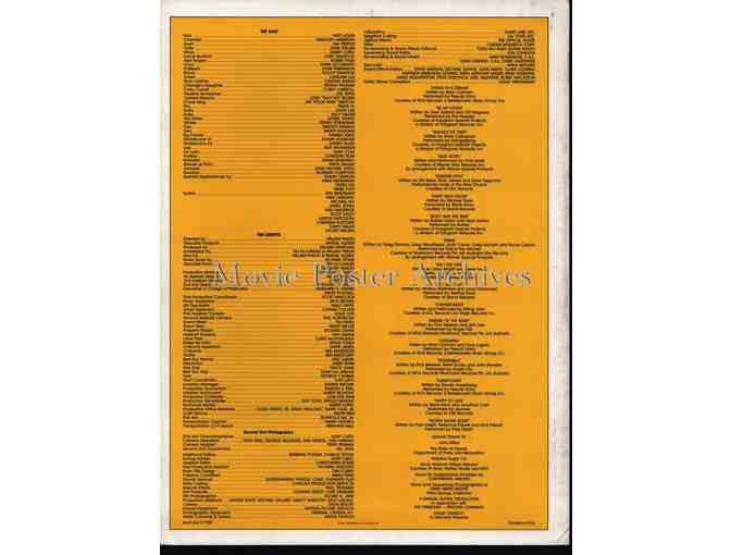 NORTH SHORE, 1987, program, Matt Adler Nia Peeples, Gregory Harrison