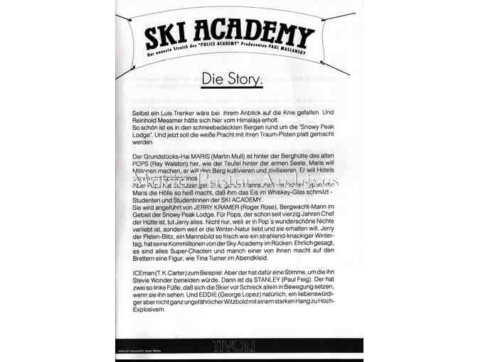 SKI PATROL, 1990, pressbook, Roger Rose, Yvette Nipar, T. K. Carter