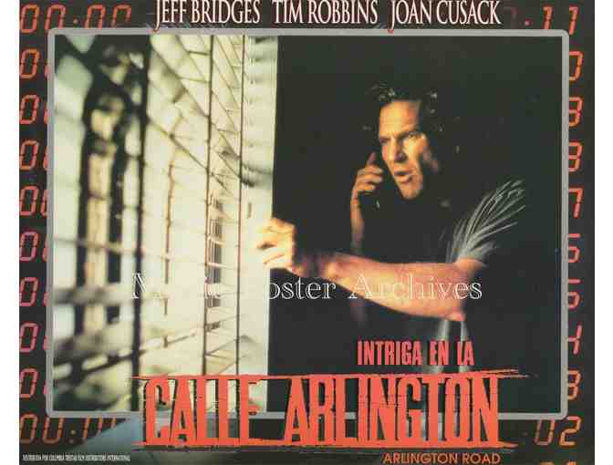 ARLINGTON ROAD, 1999, lobby card set, Jeff Bridges, Tim Robbins