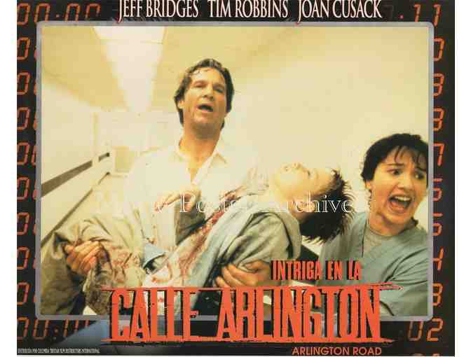 ARLINGTON ROAD, 1999, lobby card set, Jeff Bridges, Tim Robbins