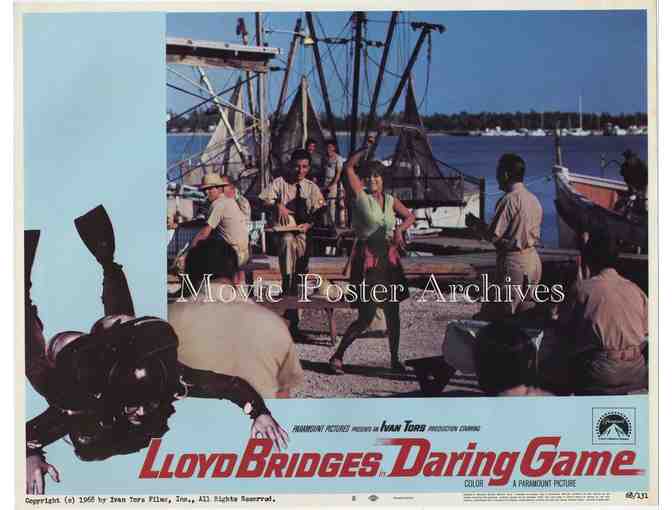 DARING GAME, 1968, lobby card set, Lloyd Bridges, Michael Ansara, scuba diving.
