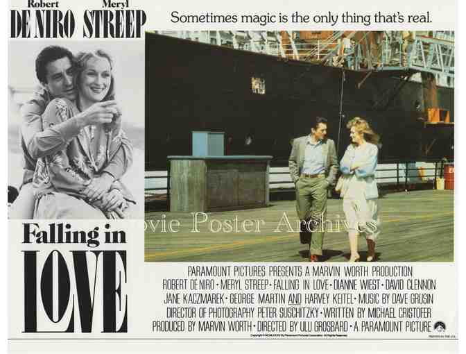 FALLING IN LOVE, 1984, lobby card set, Robert De Niro, Meryl Streep, Harvey Keitel