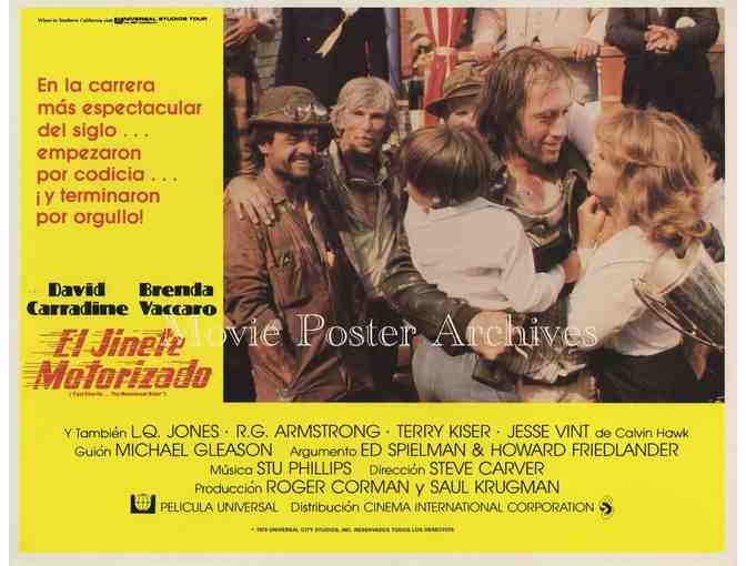 FAST CHARLIE... THE MOONBEAM RIDER, 1979, lobby card set, David Carradine, Brenda Vaccaro.