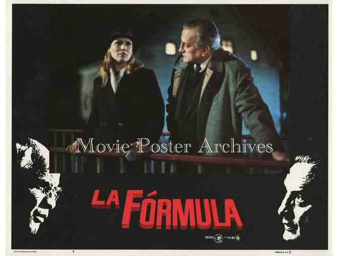FORMULA, 1980, lobby card set, Marlon Brando, George C. Scott, John Gielgud