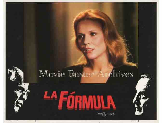 FORMULA, 1980, lobby card set, Marlon Brando, George C. Scott, John Gielgud