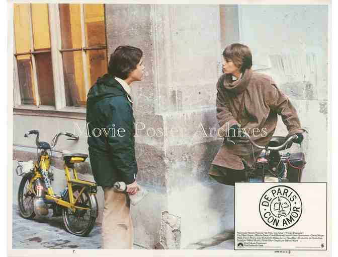 FRENCH POSTCARDS, 1979, lobby card set, Debra Winger, Miles Chapin, Jean Rochefort.