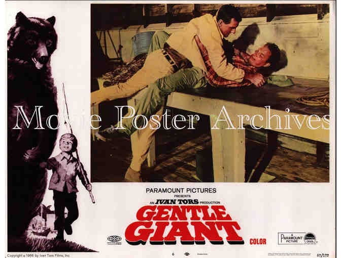 GENTLE GIANT, 1967, lobby card set, Dennis Weaver, Vera Miles, Clint Howard
