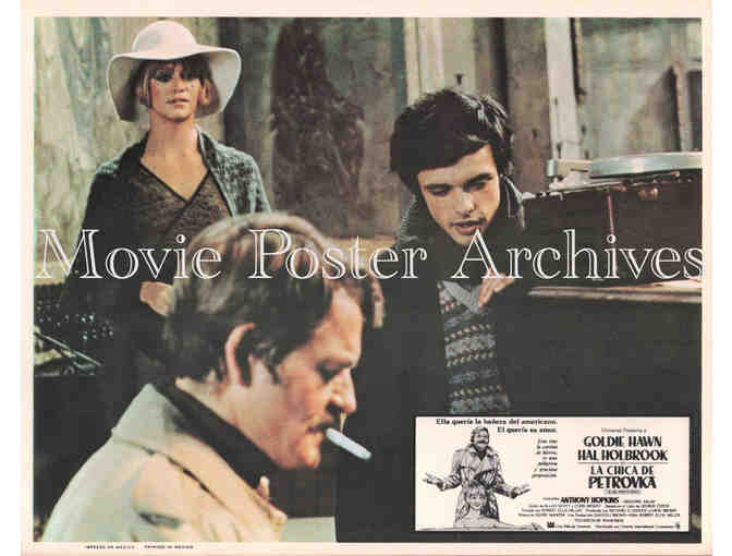 GIRL FROM PETROVKA, 1974, lobby card set, Goldie Hawn, Hal Holbrook
