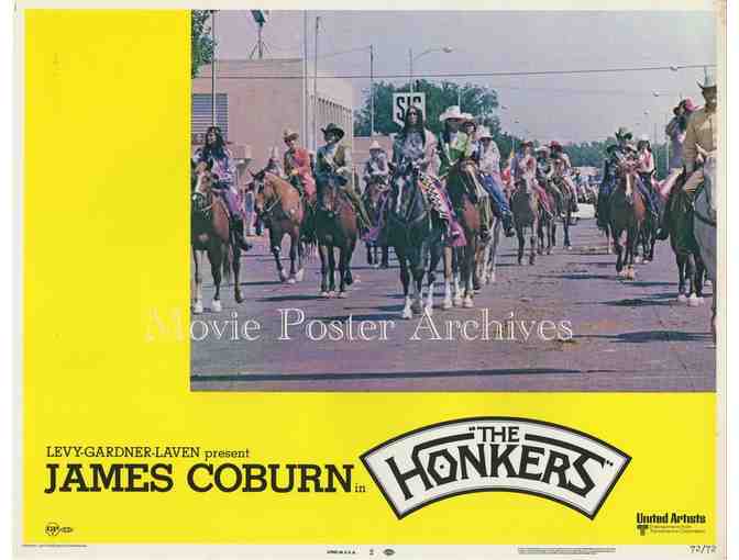 HONKERS, 1972, lobby card set, James Coburn, Anne Archer, Lois Nettleton, bull riding.