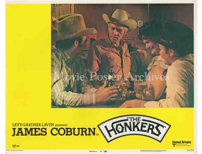 HONKERS, 1972, lobby card set, James Coburn, Anne Archer, Lois Nettleton, bull riding.