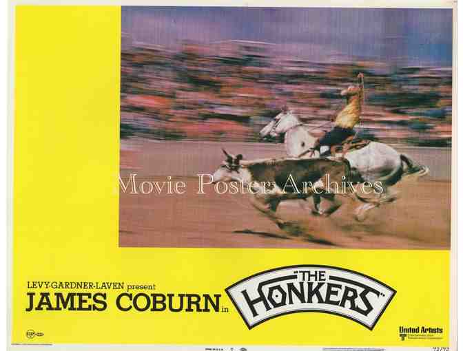 HONKERS, 1972, lobby card set, James Coburn, Anne Archer, Lois Nettleton, bull riding.