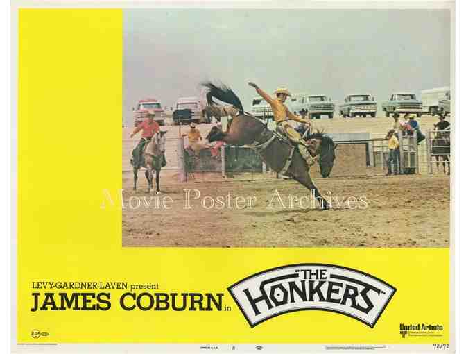 HONKERS, 1972, lobby card set, James Coburn, Anne Archer, Lois Nettleton, bull riding.