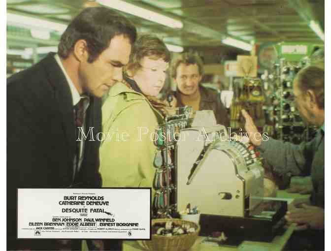HUSTLE, 1975, lobby card set, Burt Reynolds, Catherine Deneuve, Ernest Borgnine