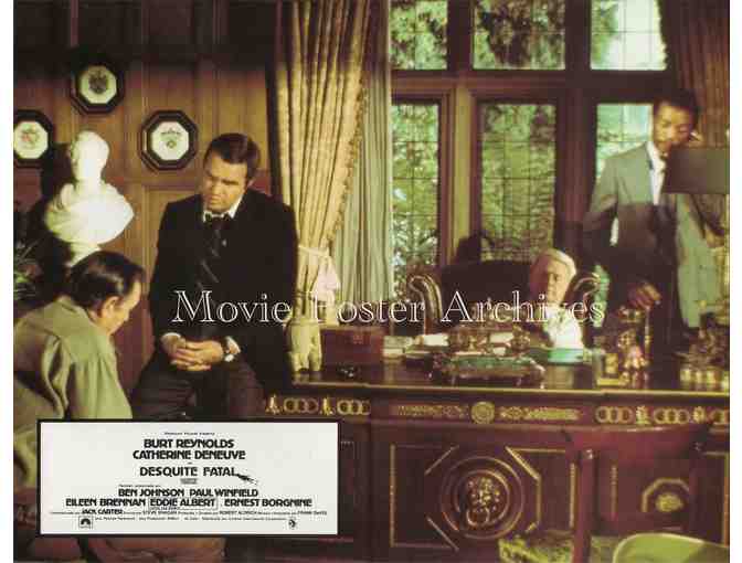 HUSTLE, 1975, lobby card set, Burt Reynolds, Catherine Deneuve, Ernest Borgnine
