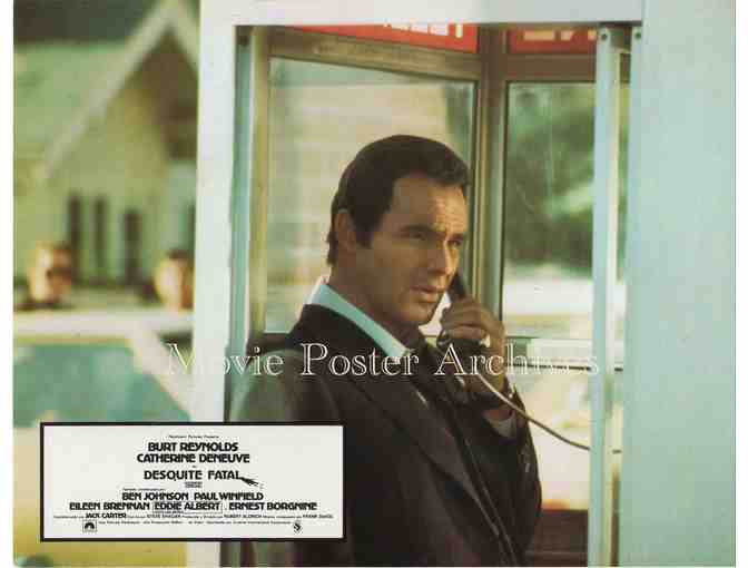 HUSTLE, 1975, lobby card set, Burt Reynolds, Catherine Deneuve, Ernest Borgnine