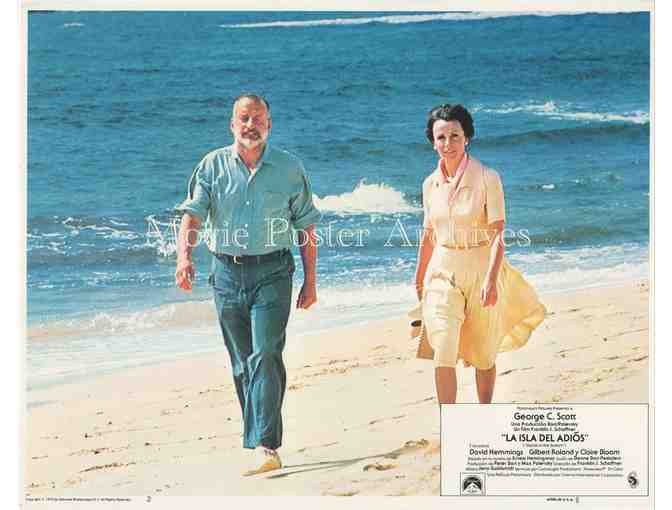 ISLAND IN THE STREAM, 1977, lobby card set, George C. Scott, Clair Bloom, David Hemmings.