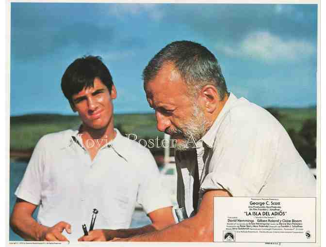 ISLAND IN THE STREAM, 1977, lobby card set, George C. Scott, Clair Bloom, David Hemmings.