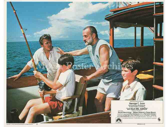 ISLAND IN THE STREAM, 1977, lobby card set, George C. Scott, Clair Bloom, David Hemmings.