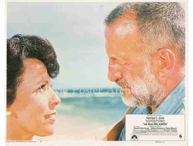 ISLAND IN THE STREAM, 1977, lobby card set, George C. Scott, Clair Bloom, David Hemmings.