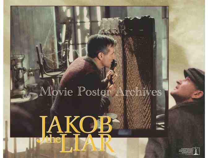 JAKOB THE LIAR, 1999, lobby card set, Robin Williams, Alan Arkin, Armin Mueller-Stahl.