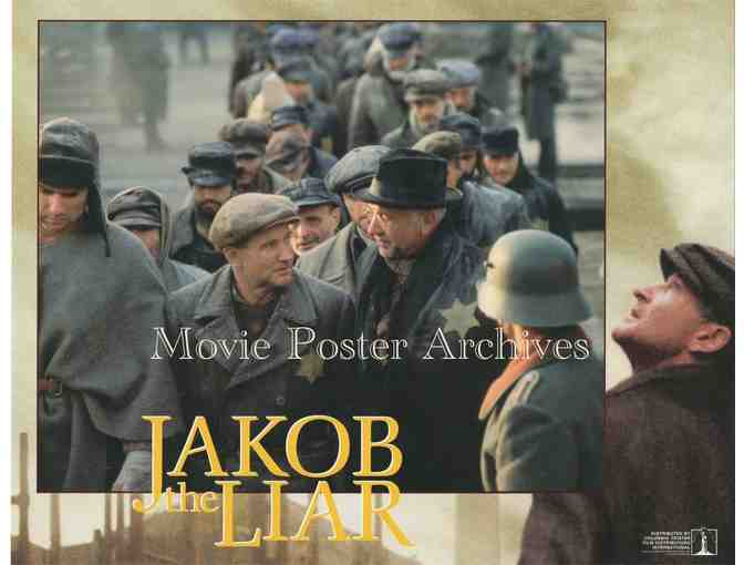 JAKOB THE LIAR, 1999, lobby card set, Robin Williams, Alan Arkin, Armin Mueller-Stahl.