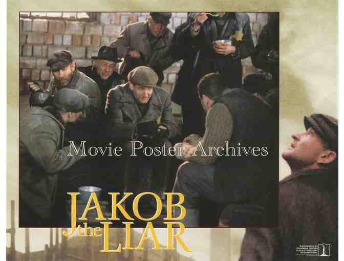 JAKOB THE LIAR, 1999, lobby card set, Robin Williams, Alan Arkin, Armin Mueller-Stahl.