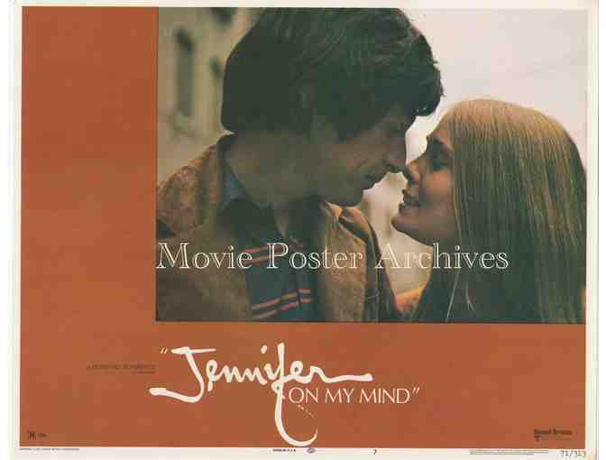 JENNIFER ON MY MIND, 1971, lobby card set, Michael Brandon, Robert De Niro, Lou Gilbert