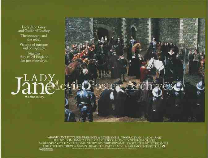 LADY JANE, 1986, lobby card set, Helena Bonham Carter, Cary Elwes, Patrick Stewart