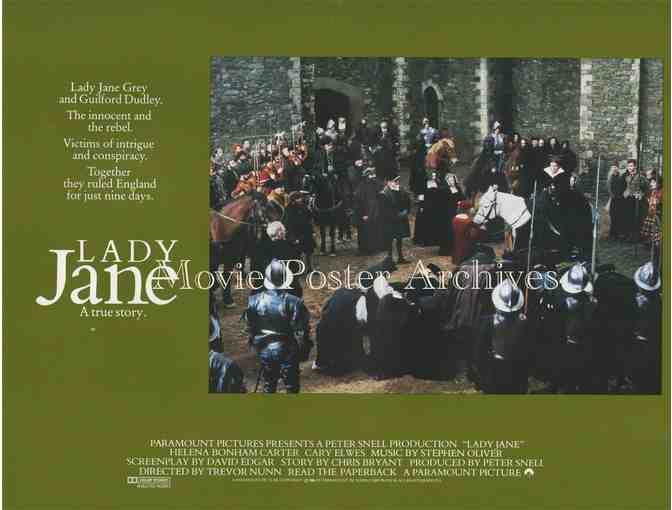 LADY JANE, 1986, lobby card set, Helena Bonham Carter, Cary Elwes, Patrick Stewart