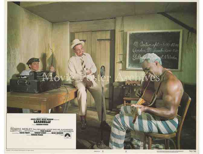 LEADBELLY, 1976, lobby card set, Roger E. Mosley, Madge Sinclair, blues musical biography.