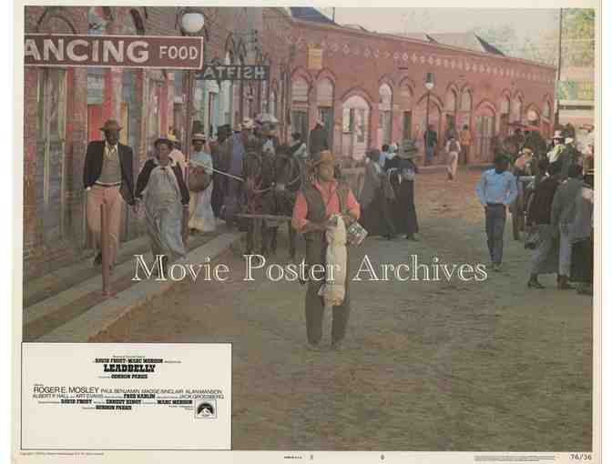 LEADBELLY, 1976, lobby card set, Roger E. Mosley, Madge Sinclair, blues musical biography.