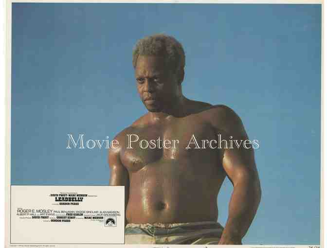 LEADBELLY, 1976, lobby card set, Roger E. Mosley, Madge Sinclair, blues musical biography.