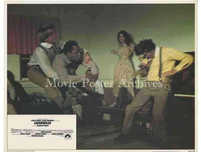 LEADBELLY, 1976, lobby card set, Roger E. Mosley, Madge Sinclair, blues musical biography.