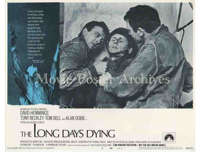 LONG DAYS DYING, 1968, lobby card set, David Hemmings, Tony Beckley, Tom Bell.