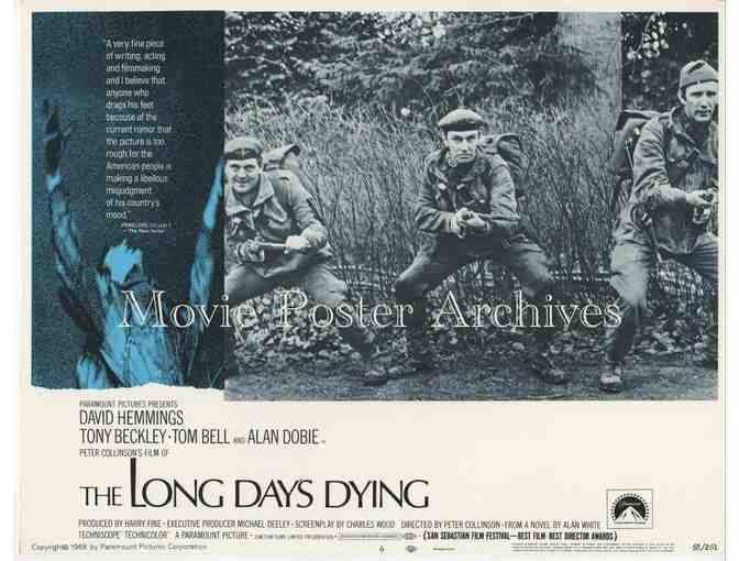 LONG DAYS DYING, 1968, lobby card set, David Hemmings, Tony Beckley, Tom Bell.