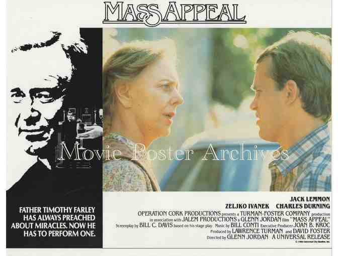 MASS APPEAL, 1984, lobby card set, Jack Lemmon, Charles Durning, Louise Latham