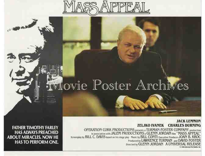 MASS APPEAL, 1984, lobby card set, Jack Lemmon, Charles Durning, Louise Latham