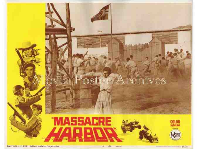 MASSACRE HARBOR, 1968, lobby card set, Christopher George, Claudine Longet, Gary Raymond.