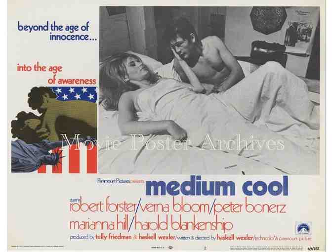 MEDIUM COOL, 1969, lobby card set, Robert Forster, Peter Boyle, Verna Bloom