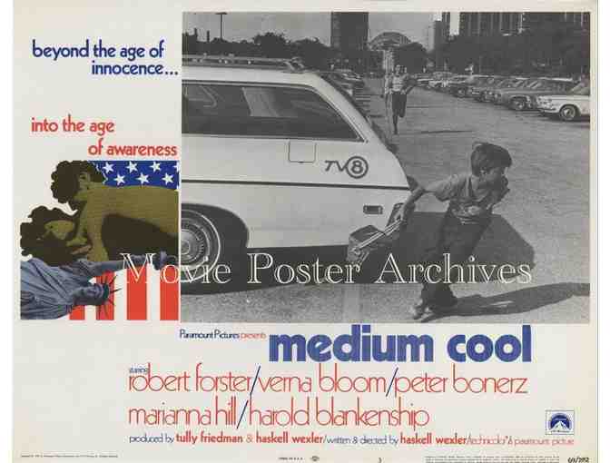 MEDIUM COOL, 1969, lobby card set, Robert Forster, Peter Boyle, Verna Bloom