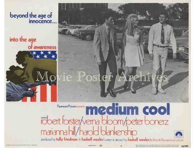 MEDIUM COOL, 1969, lobby card set, Robert Forster, Peter Boyle, Verna Bloom