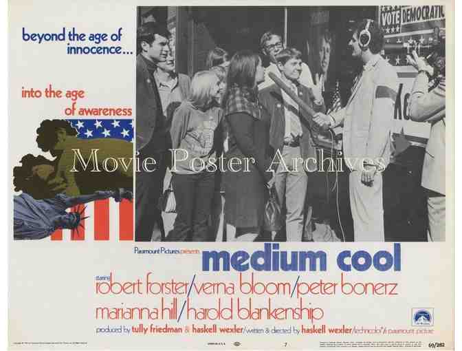 MEDIUM COOL, 1969, lobby card set, Robert Forster, Peter Boyle, Verna Bloom