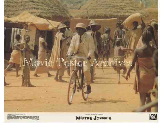 MISTER JOHNSON, 1991, lobby card set, Pierce Brosnan, Edward Woodward, Denis Quilley.