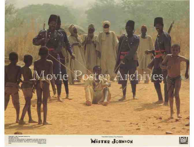 MISTER JOHNSON, 1991, lobby card set, Pierce Brosnan, Edward Woodward, Denis Quilley.