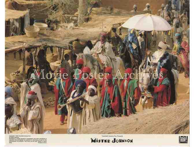 MISTER JOHNSON, 1991, lobby card set, Pierce Brosnan, Edward Woodward, Denis Quilley.