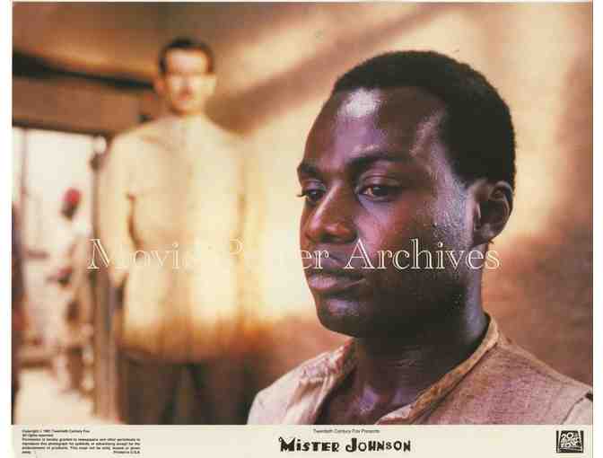 MISTER JOHNSON, 1991, lobby card set, Pierce Brosnan, Edward Woodward, Denis Quilley.