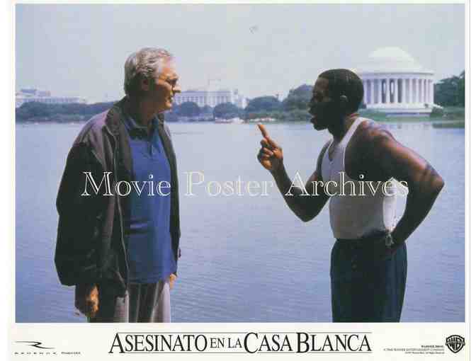 MURDER AT 1600, 1997, lobby card set. Wesley Snipes, Alan Alda, Ronny Cox, Dennis Miller.