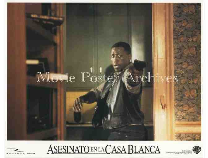 MURDER AT 1600, 1997, lobby card set. Wesley Snipes, Alan Alda, Ronny Cox, Dennis Miller.