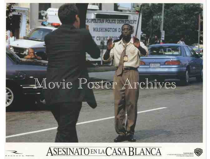 MURDER AT 1600, 1997, lobby card set. Wesley Snipes, Alan Alda, Ronny Cox, Dennis Miller.