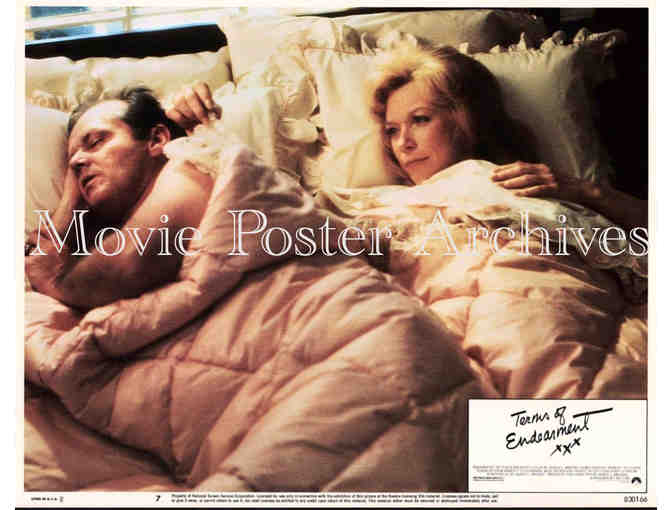 TERMS OF ENDEARMENT, 1983, lobby card set, Jack Nicholson, Shirley MacLaine